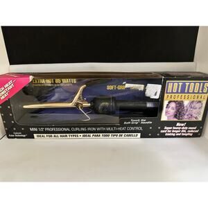Special order 157 NOS Hot Tools Mini 1/2" Salon Curling Iron/Wand; 24k Gold